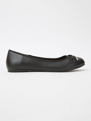 girls black ballet flats