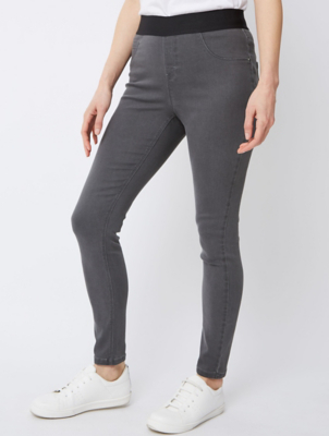 Grey Denim Elasticated Waistband 