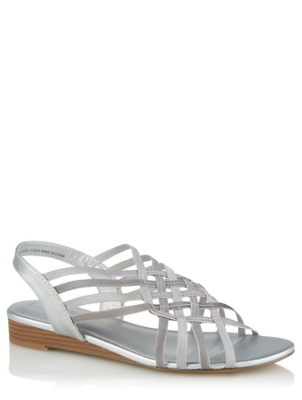 asda silver sandals