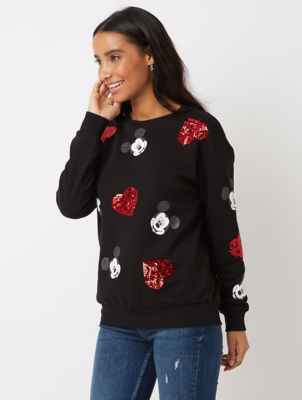 mickey mouse sequin sweatshirt