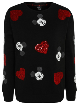 mickey mouse sequin sweatshirt