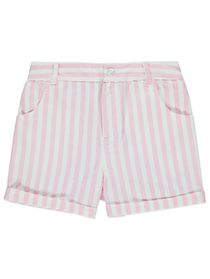 pink striped shorts