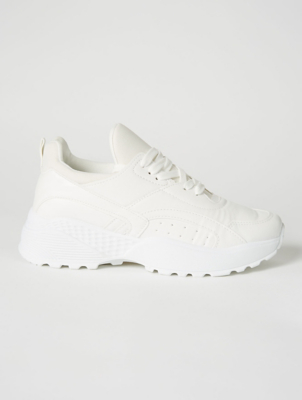 ladies white chunky trainers