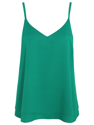 green camisole top