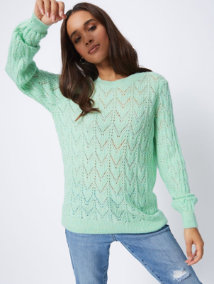 ladies mint green jumper