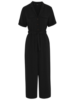 black layered jumpsuit