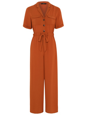 burnt orange playsuit