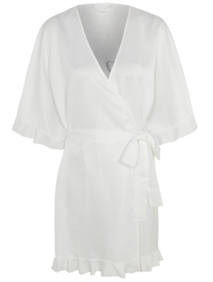 White Bride Slogan Dressing Gown 