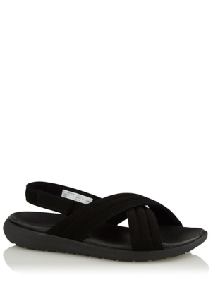 asda black sandals