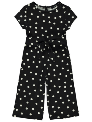 black and white spotty playsuit