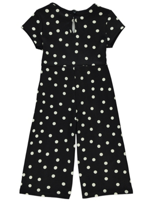 spotty culotte jumpsuit