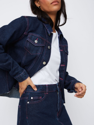 black denim jacket asda