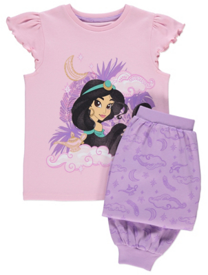 Pyjamas Nightwear Kids George At Asda - disney aladdin jasmine short sleeve pyjamas