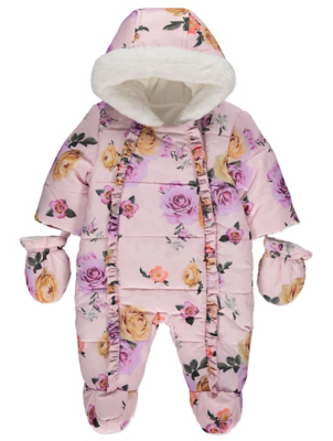 baby girl snowsuit asda