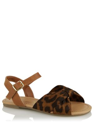 asda leopard print sandals