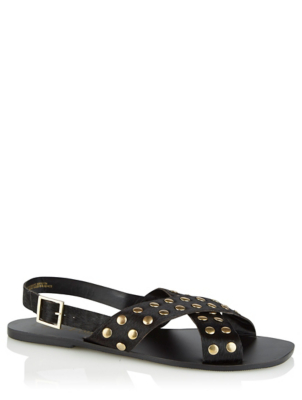 asda black sandals