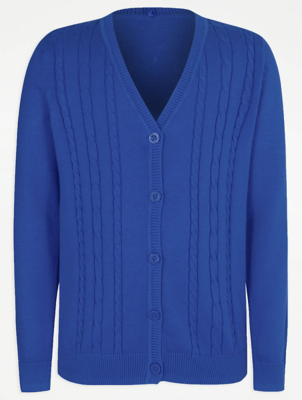 dark green school cardigan