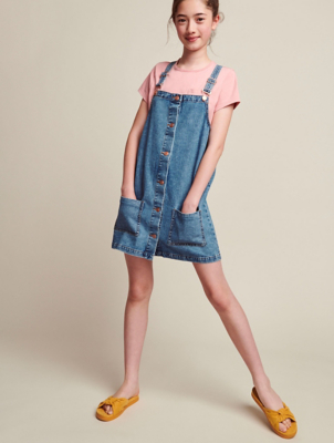 asda girls denim dress