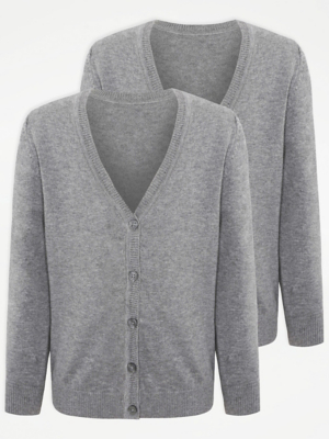 grey cardigan