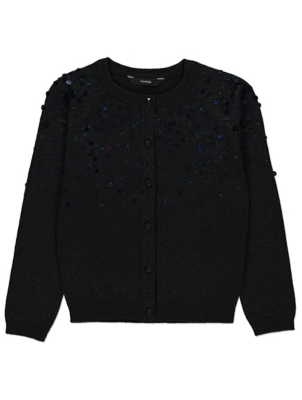 asda george black cardigan