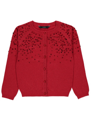 asda red cardigan