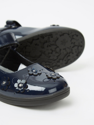 asda black school shoes