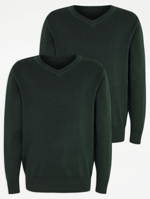 green school sweater