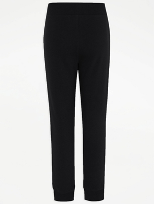 girls black school joggers