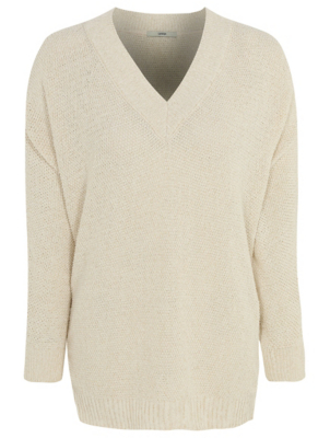 george v neck sweater