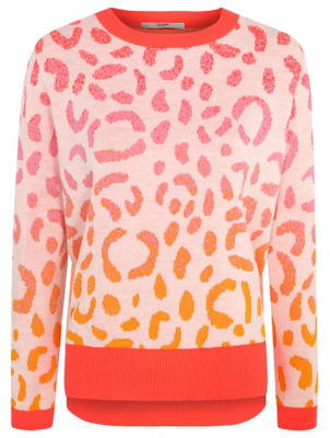 orange and pink jumper