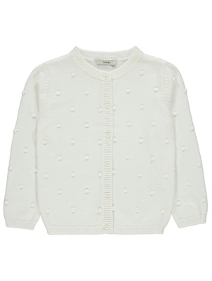 cream bobble knit cardigan