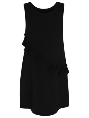 black pinafore dress school