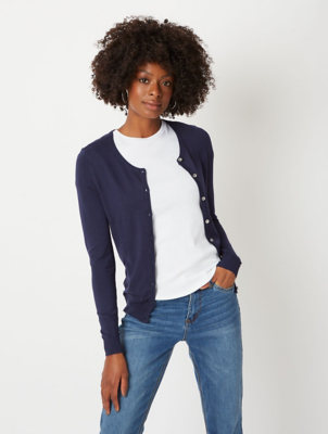 asda navy cardigan