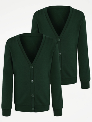 green cardigan