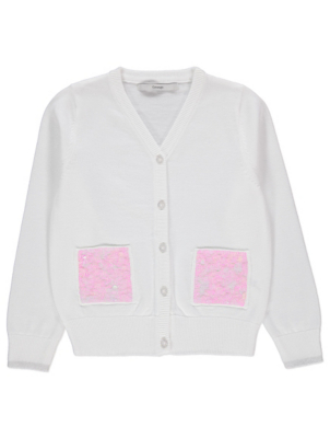 white cardigan asda