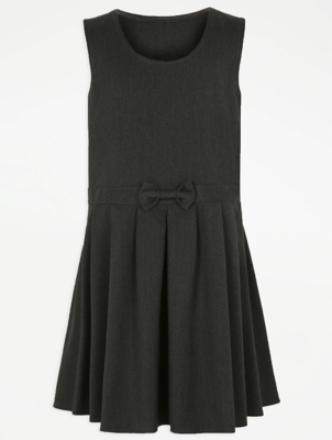 grey jersey pinafore school dress