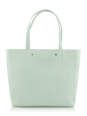 mint green tote bag