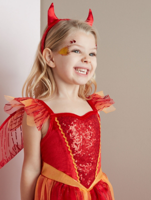 girls devil costume asda