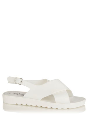 asda white sandals