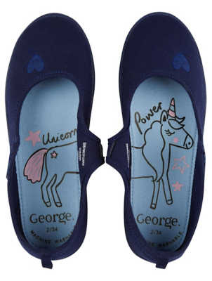 asda george plimsolls