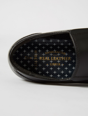mens black shoes asda