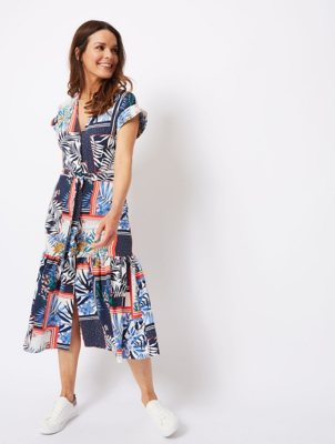 tie waist midi dress