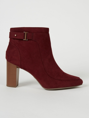 asda burgundy boots