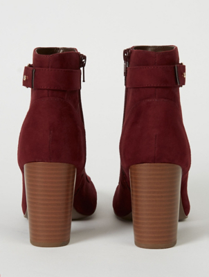 asda burgundy boots