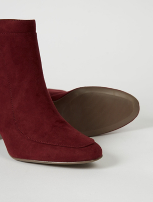 asda burgundy boots