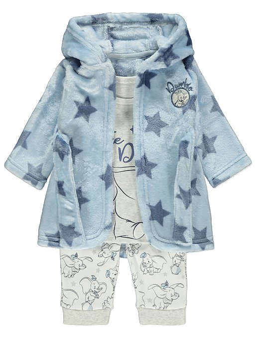 Disney Dumbo Dressing Gown And Pyjamas Set Baby George At Asda