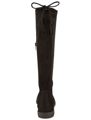 black knee high boots asda