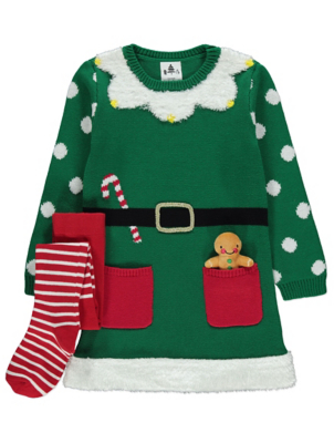 girls christmas dress asda