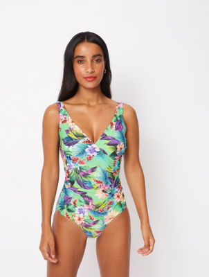 tummy control plunge swimsuit