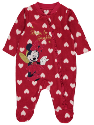 fleece sleepsuit baby girl